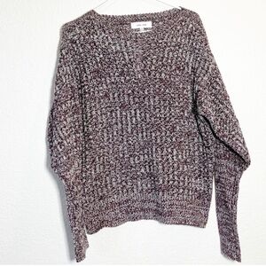 🔥John & Jenn burgundy and gray sweater. medium